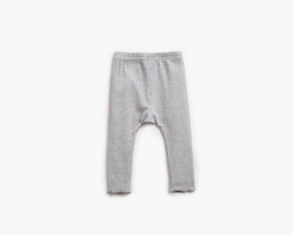 Baby Girl Solid Color Pants Leggings With Bow Decoration