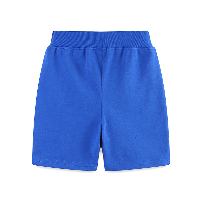 Summer Arrival Kids Boys Cotton Casual Style Cartoon Rocket Pattern Shorts