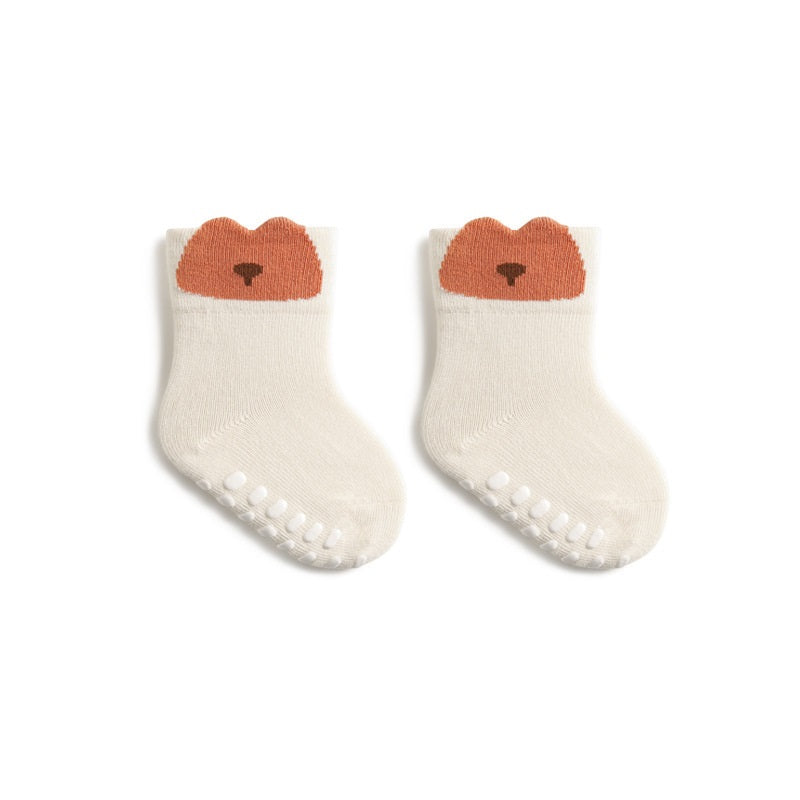 Spring Baby Breathable Animals Cartoon Design Socks Non-Slip