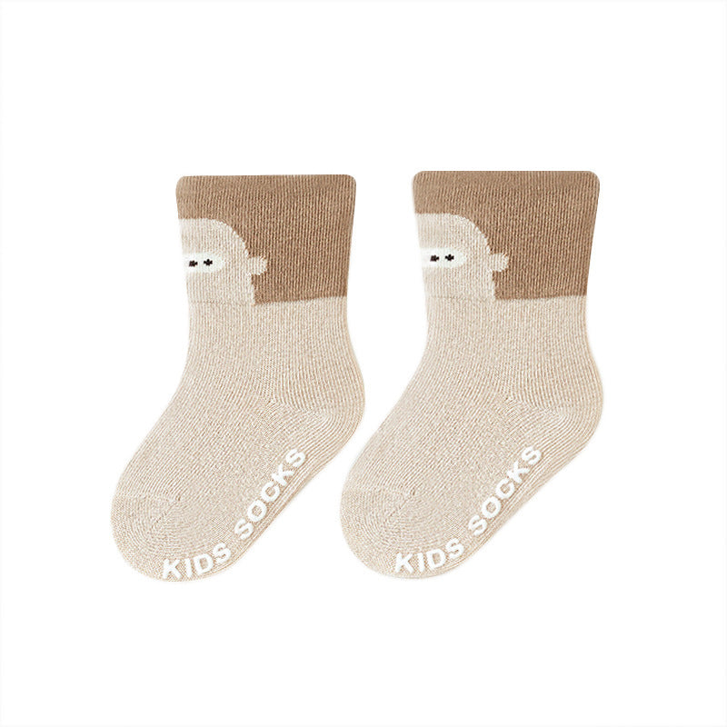 Spring Baby Breathable Animals Cartoon Color Patchwork Socks