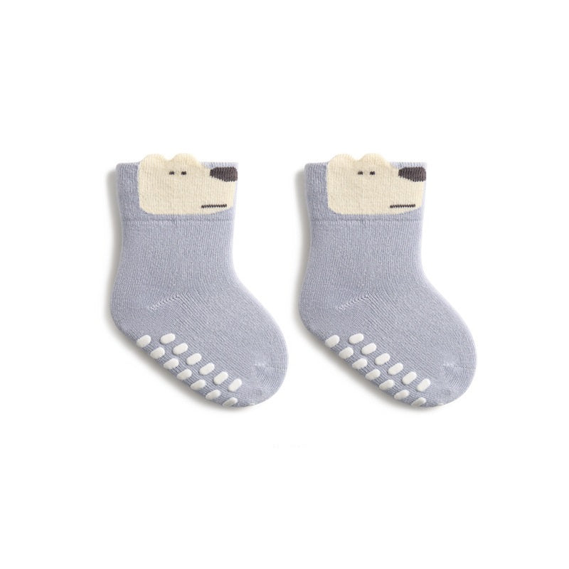 Spring Baby Breathable Animals Cartoon Design Socks Non-Slip