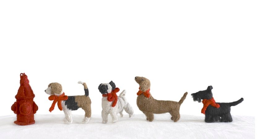 Beagle Hand Knit Christmas Ornament Arcadia Home