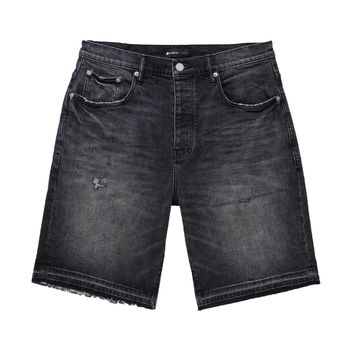 Purple Brand Mens Relaxed Shorts Black Blowout