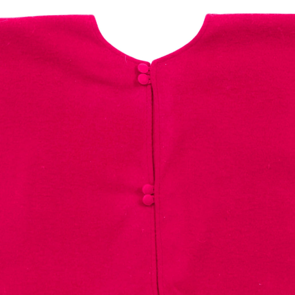 Red Calla Lily Flower Border Christmas Tree Skirt Wool - 60" Arcadia Home