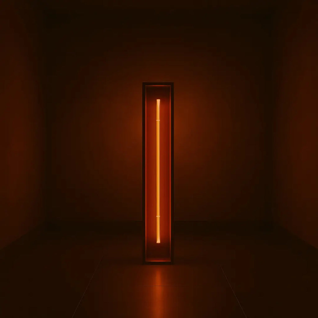 Redwood Radiance Lamp | Tall LED Strip Wooden Lamp