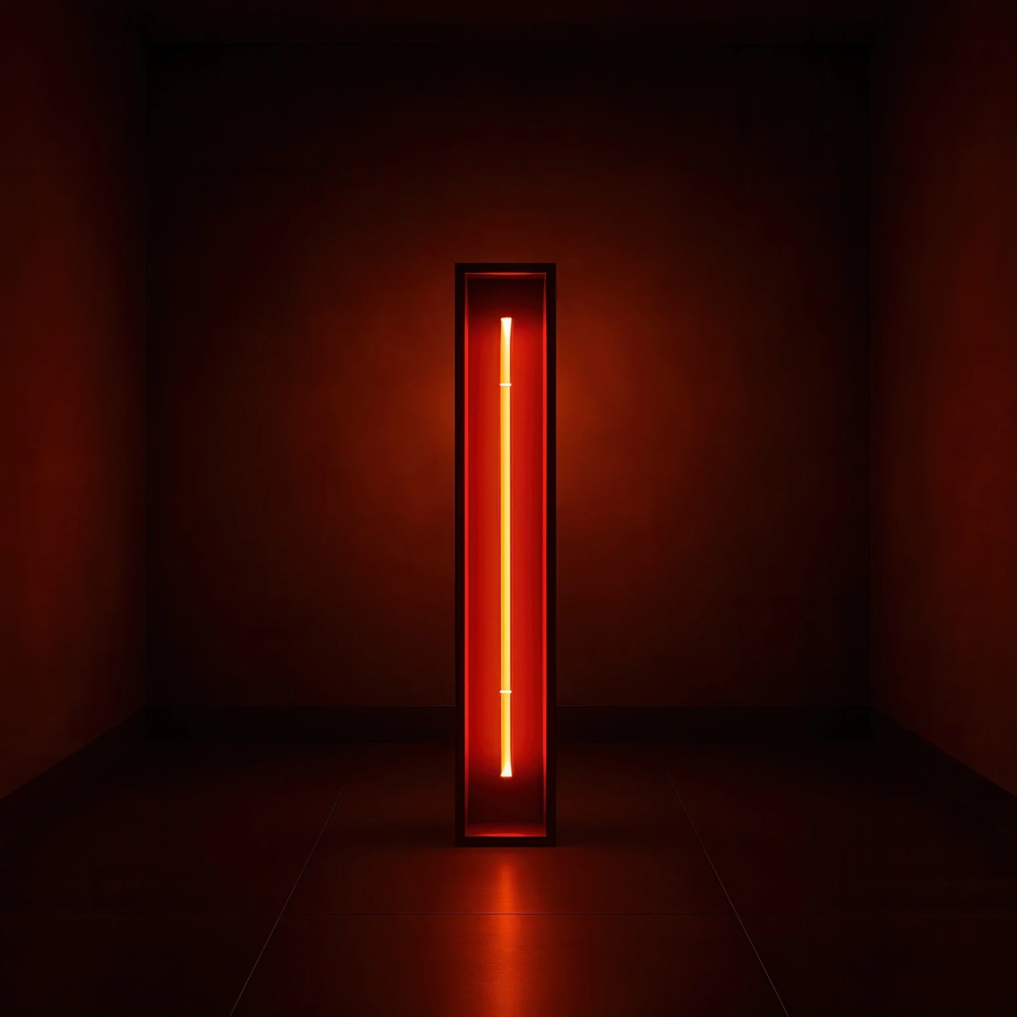 Redwood Radiance Lamp | Tall LED Strip Wooden Lamp