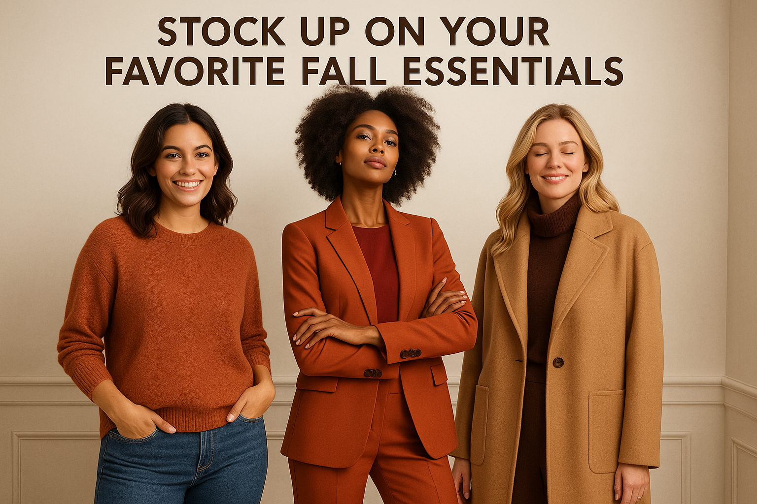 remove JCpenney and put instead, Stock Up On Your Favorite Fall Essentials