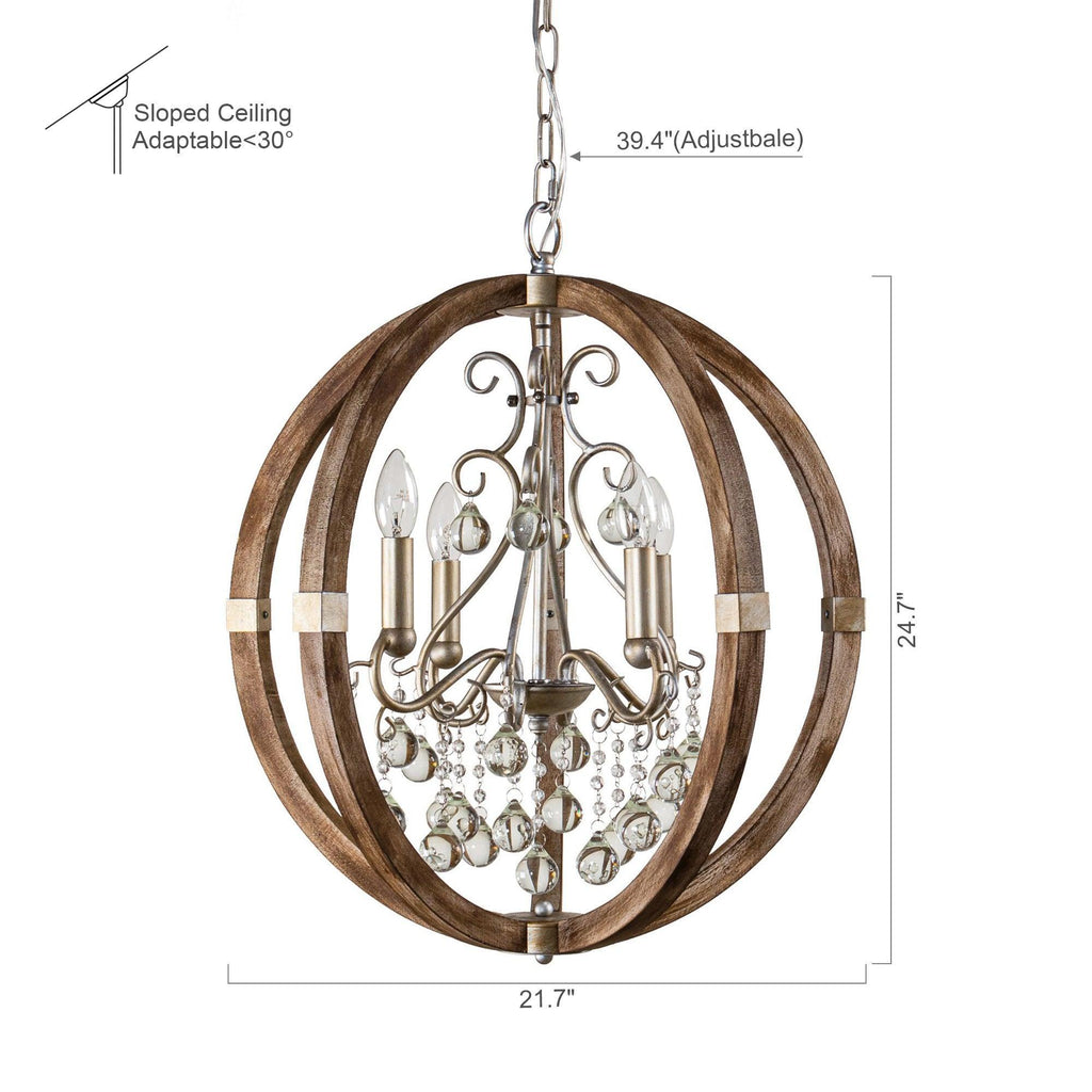 Retha Brown 4-Light Caged Island Pendant Lights