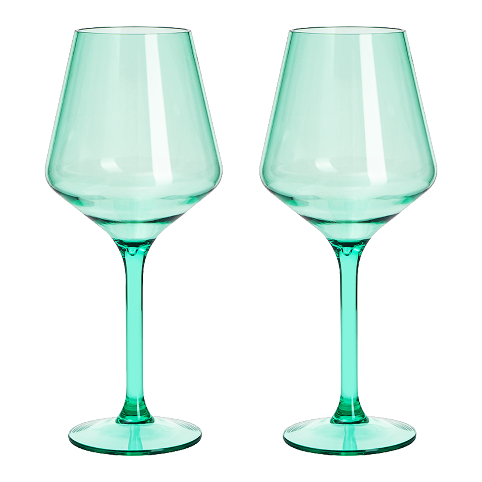 Saint Tropez Acrylic Stemmed Wine Glassware, Set of 2