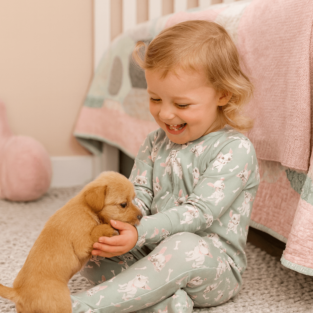 Ruff and Stuff Zipper Footie