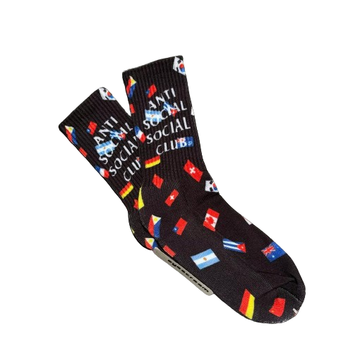 Anti social social club Business Black Crew Socks