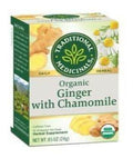 Traditional Medicinals Ginger with Chamomile Tea