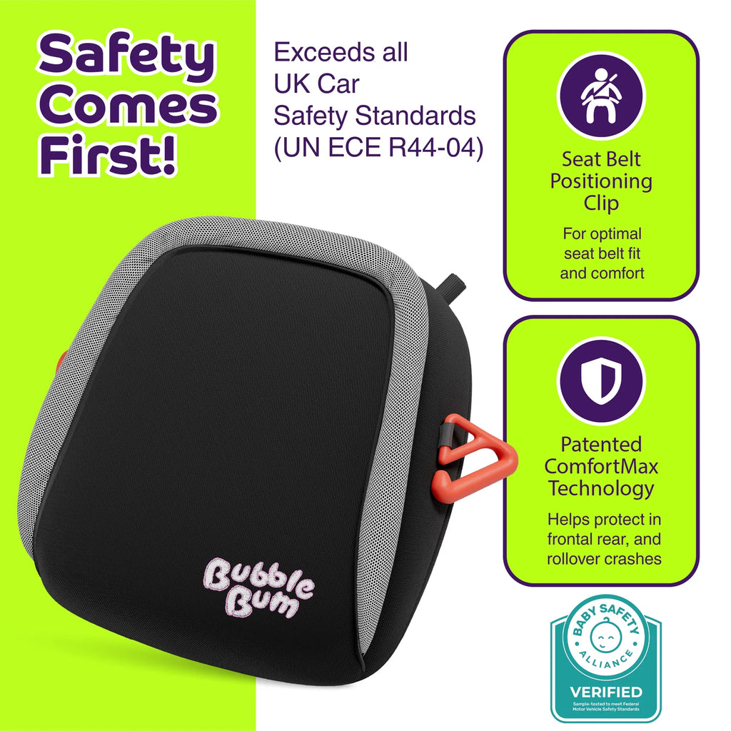 BubbleBum Inflatable Car Booster Seat - Travel Booster Seat - Black Style ✔️