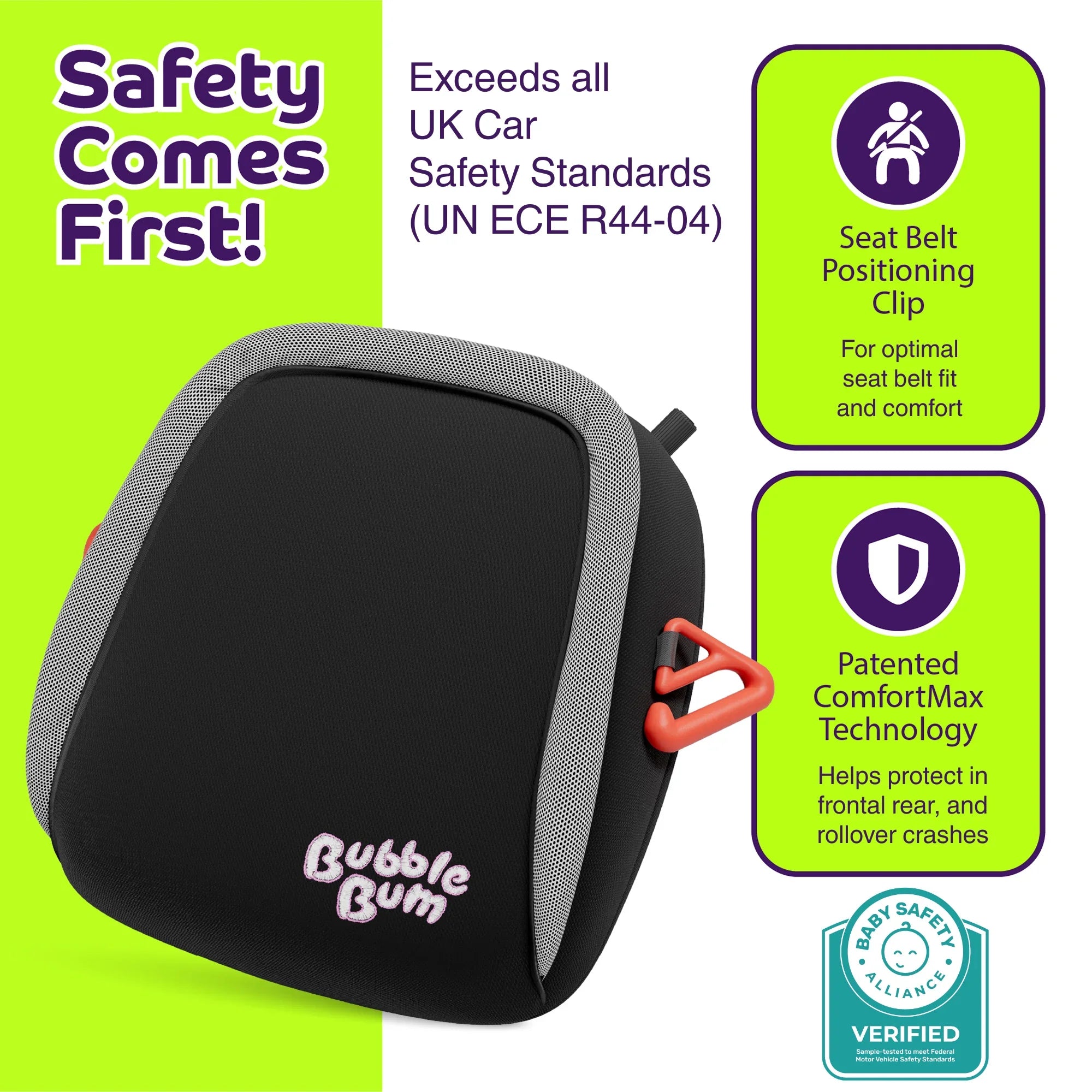 BubbleBum Inflatable Car Booster Seat - Travel Booster Seat - Black Style ✔️