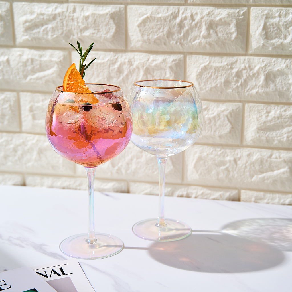 Dulce Stemmed Wine Glassware, Set of 2