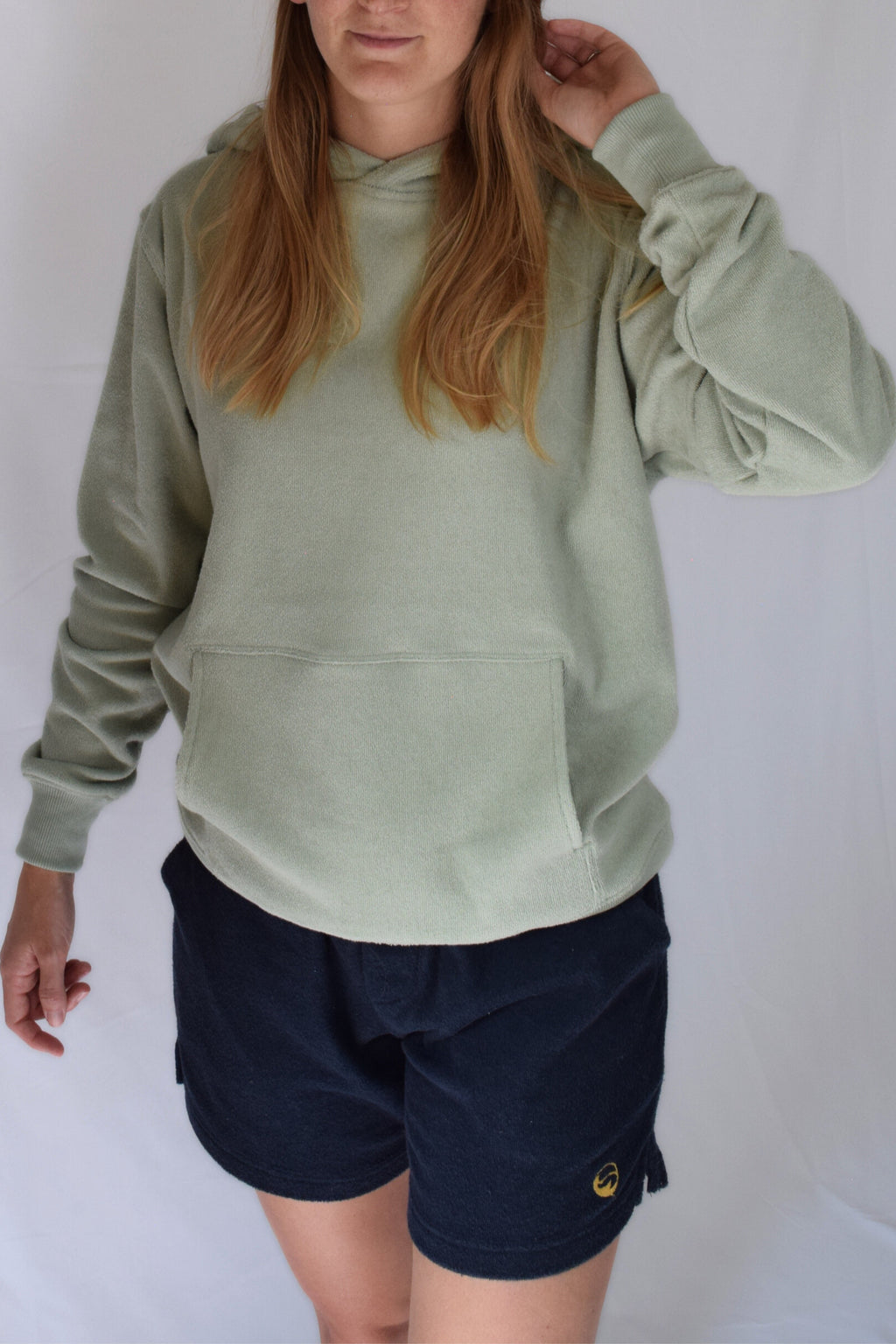 Sage Terry Cloth Unisex Hoodie