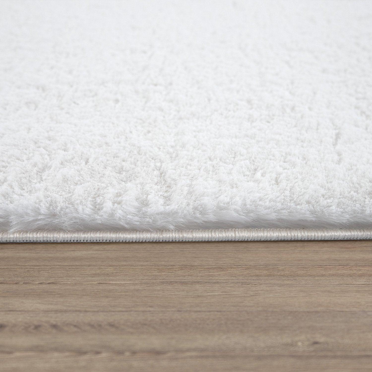 Snow White Shag Rug Thick Super Soft & Cozy, Washable