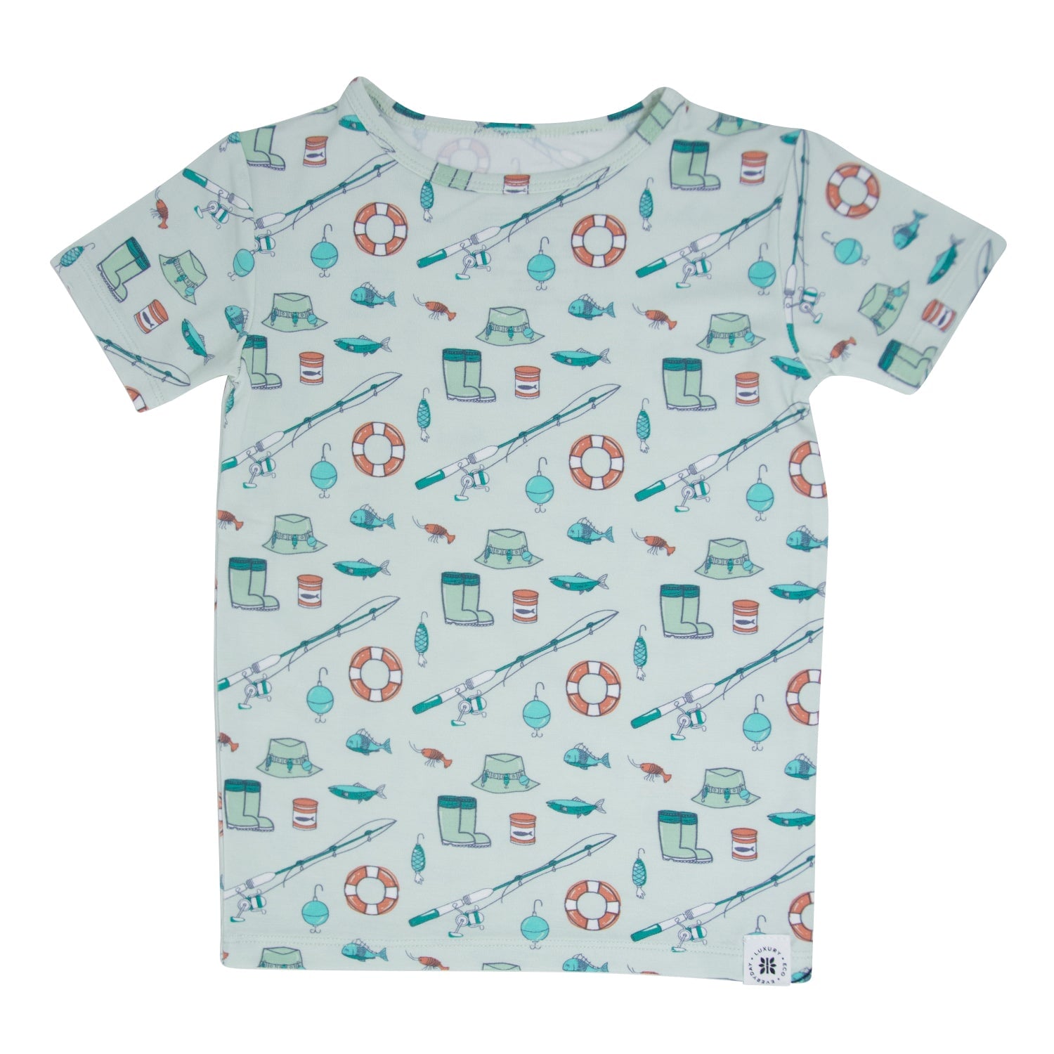 Fishing Poles Summer Pajama Set