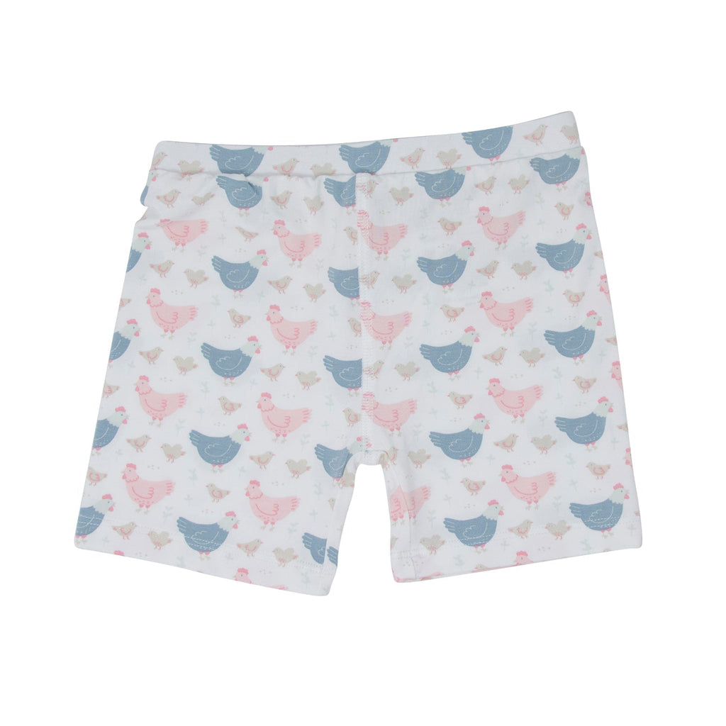 Pink Farm Hens Bamboo Summer Pajama Set