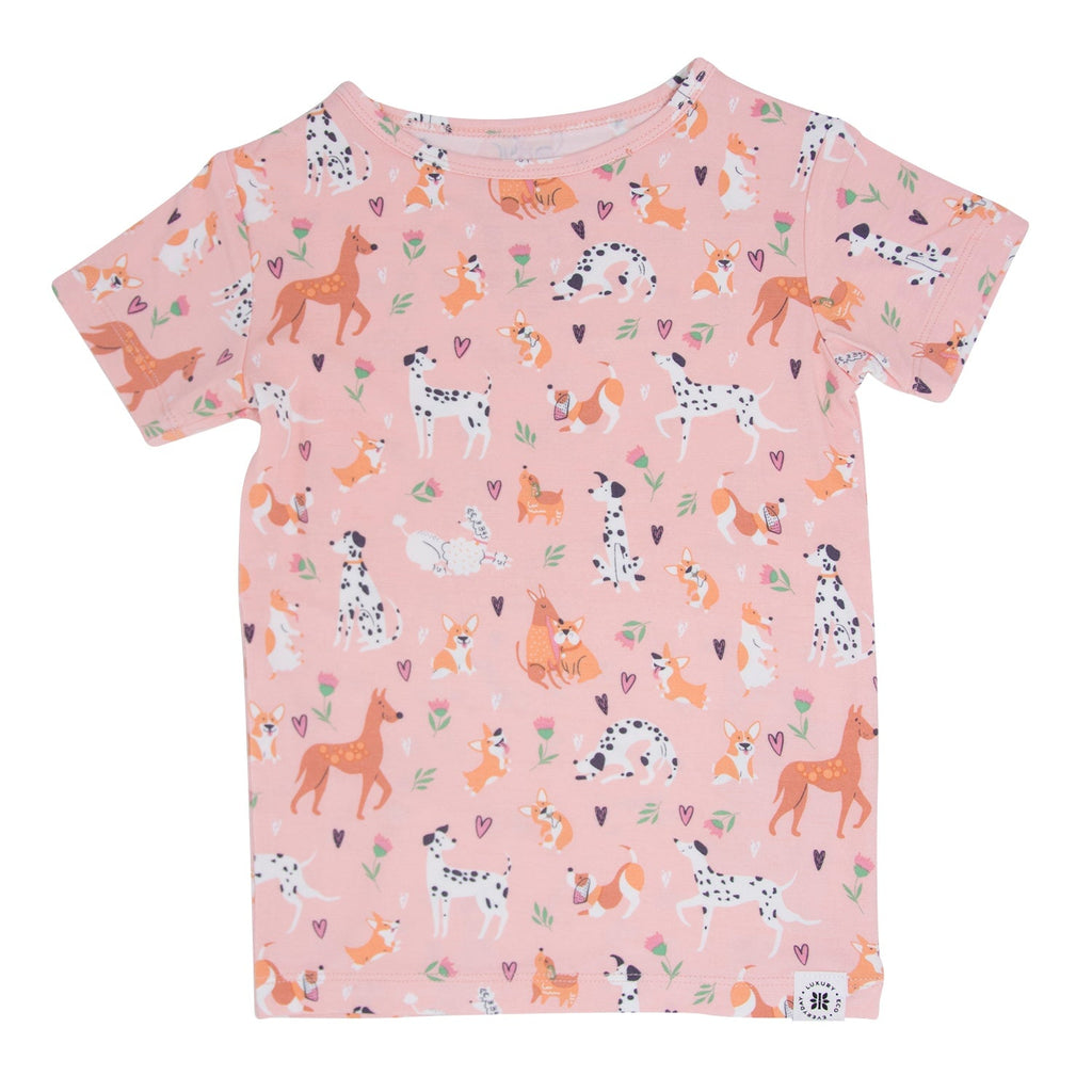 Dalmatian Poodle Puppy Summer Pajama Set