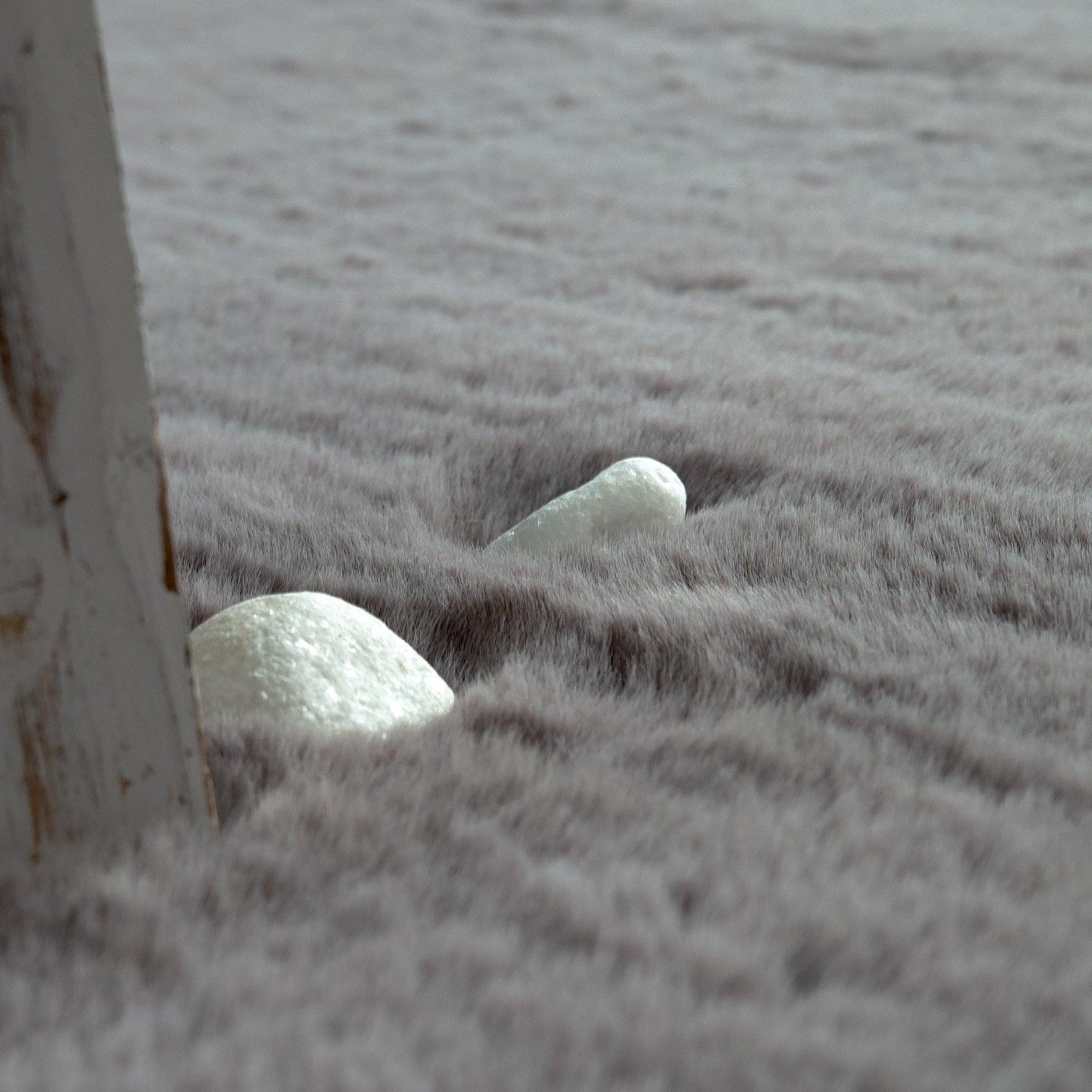 Super Soft Area Rug Fluffy High Pile Cosy Luxurious Touch in Solid Anthracite