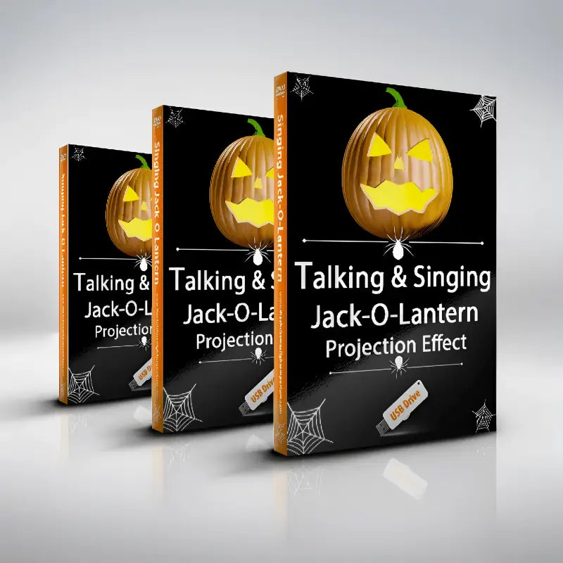 Talking and Singing Pumpkins / Jack,O,Lanterns, Projection Effect, USB Version
