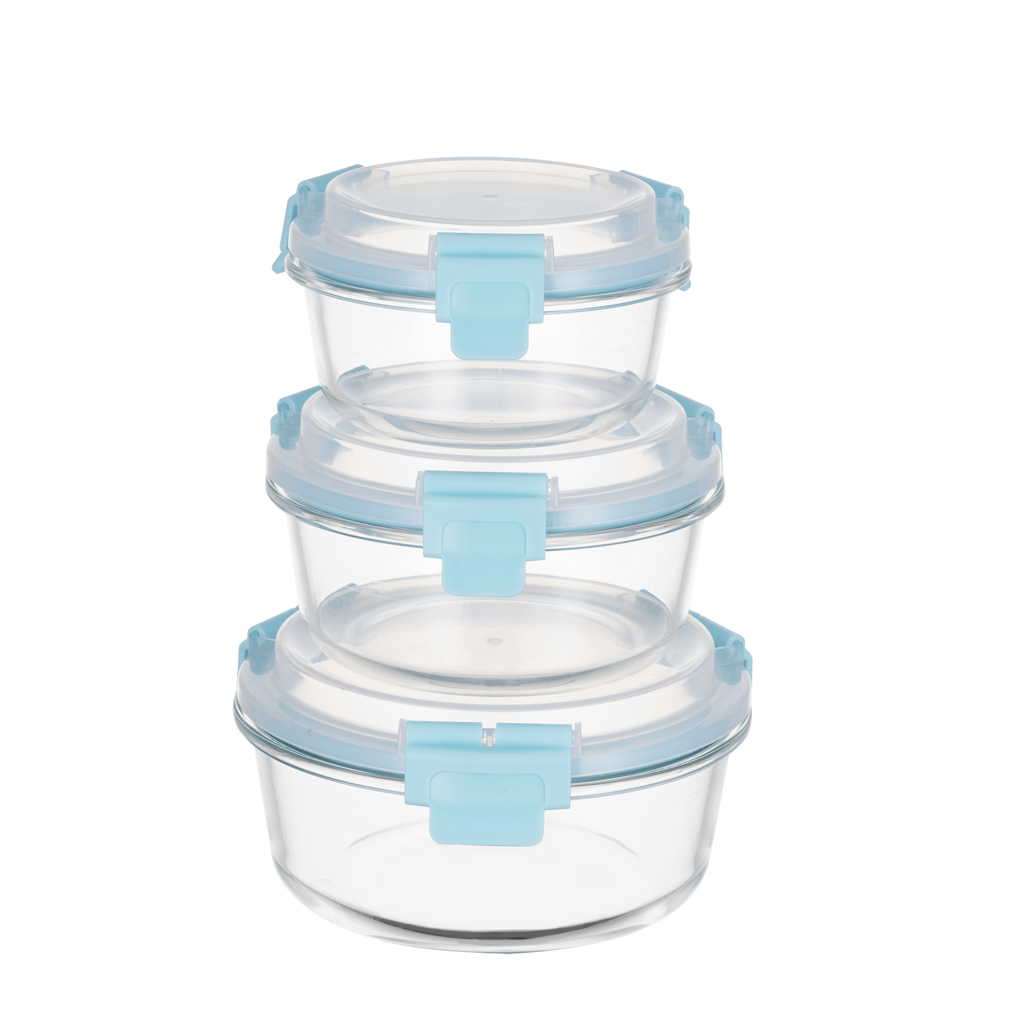High Top Lid Round Containers