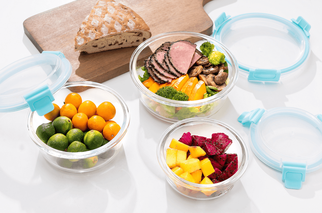 High Top Lid Round Containers