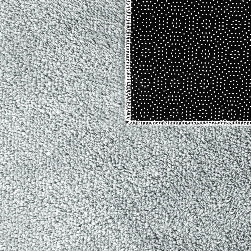 Soft Area Rug with Anti-Slip Backing Washable - Grey