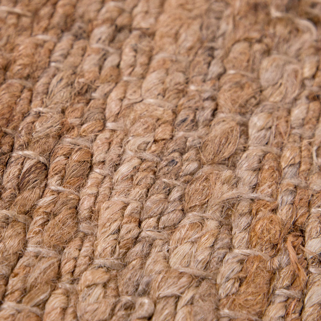 Jute Rug Kaia Hand-Woven with Natural Fibers in Nature Brown