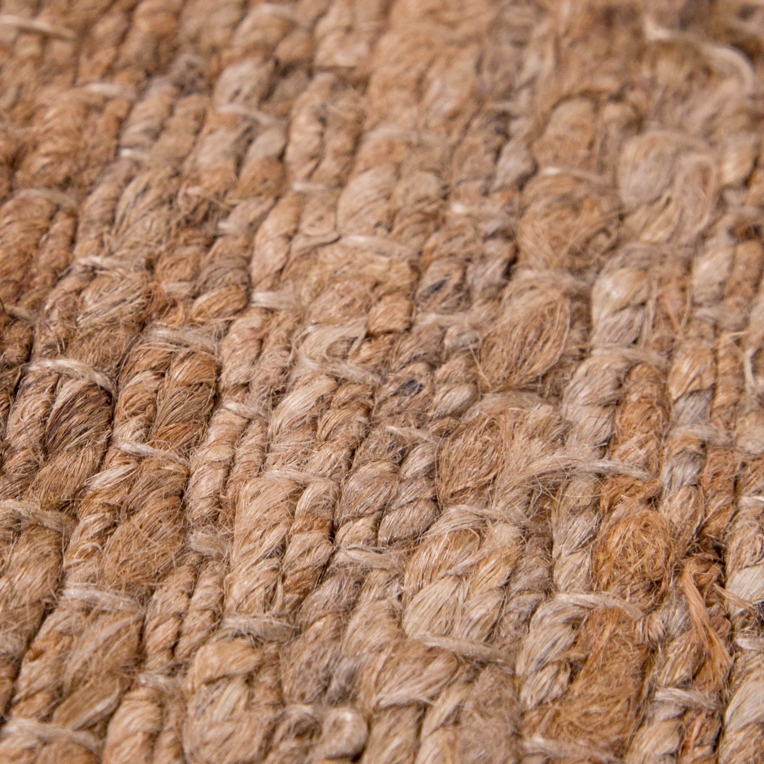 Jute Rug Kaia Hand-Woven with Natural Fibers in Nature Brown