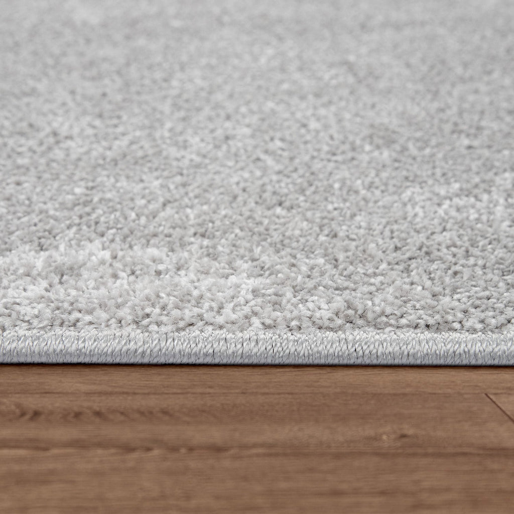 Solid Flatweave Rug Porto for Living Room - Silver