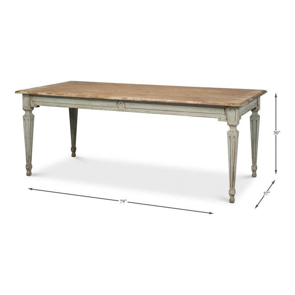 The Elise Dining Table, Sage