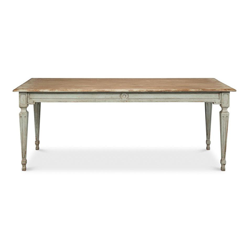 The Elise Dining Table, Sage