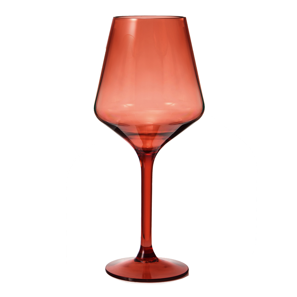 Saint Tropez Acrylic Stemmed Wine Glassware, Set of 2