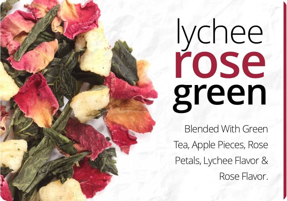 Lychee Rose Green Tea - Loose