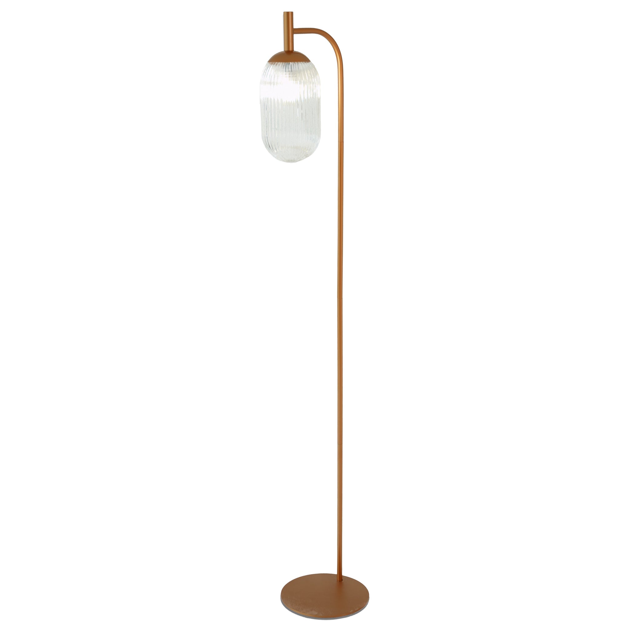 Vela Floor Lamp Bronze and Clear – Luxury Lighting – Curated by SHOPLO