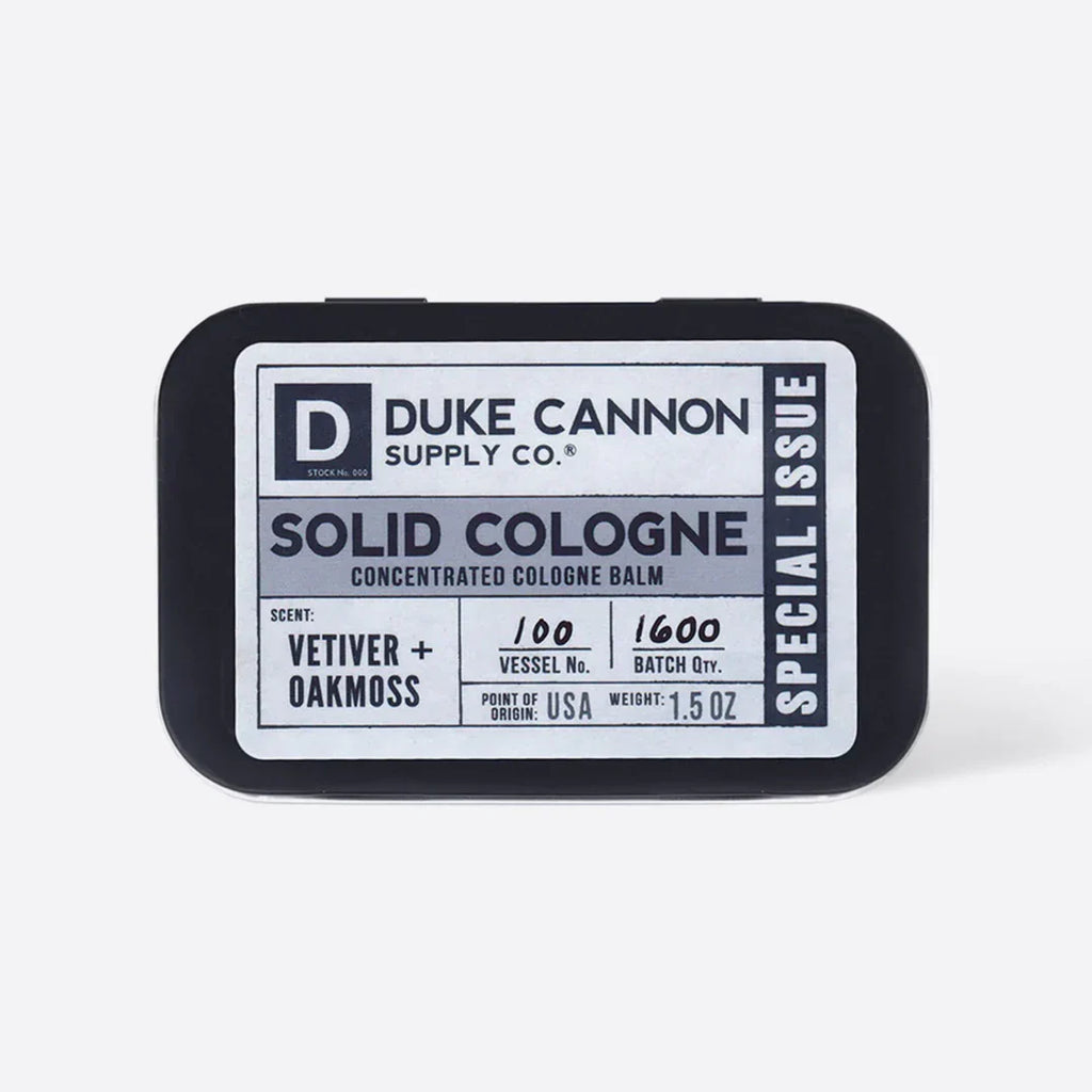 Vetiver + Oakmoss - Concentrated Solid Cologne Balm | Duke Cannon