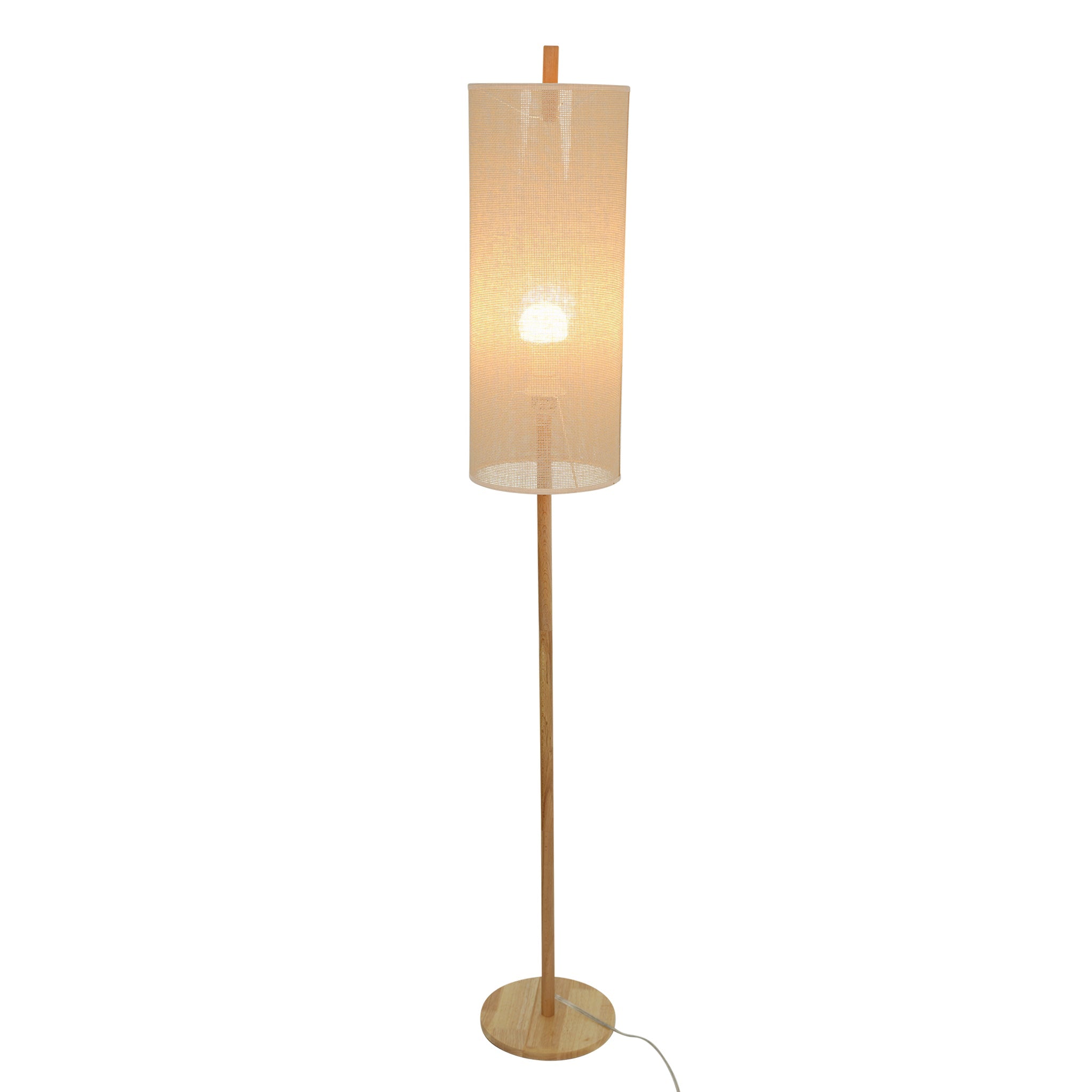 Vialux Floor Lamp - Oak and Natural – Luxury Lighting – Curated by SHO