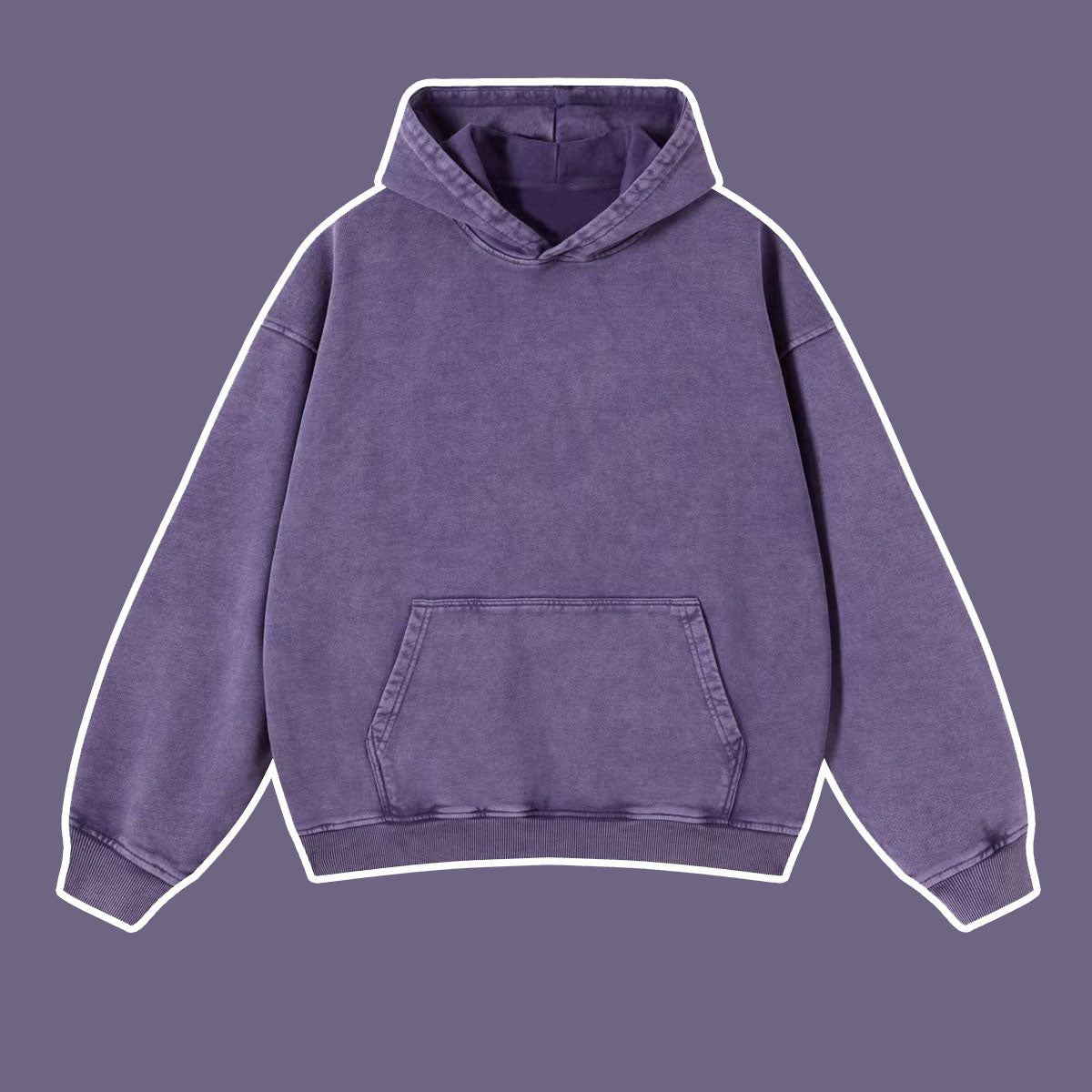 Vintage batik distressed washed trendy brand pullover hoodie loose fitting unisex
