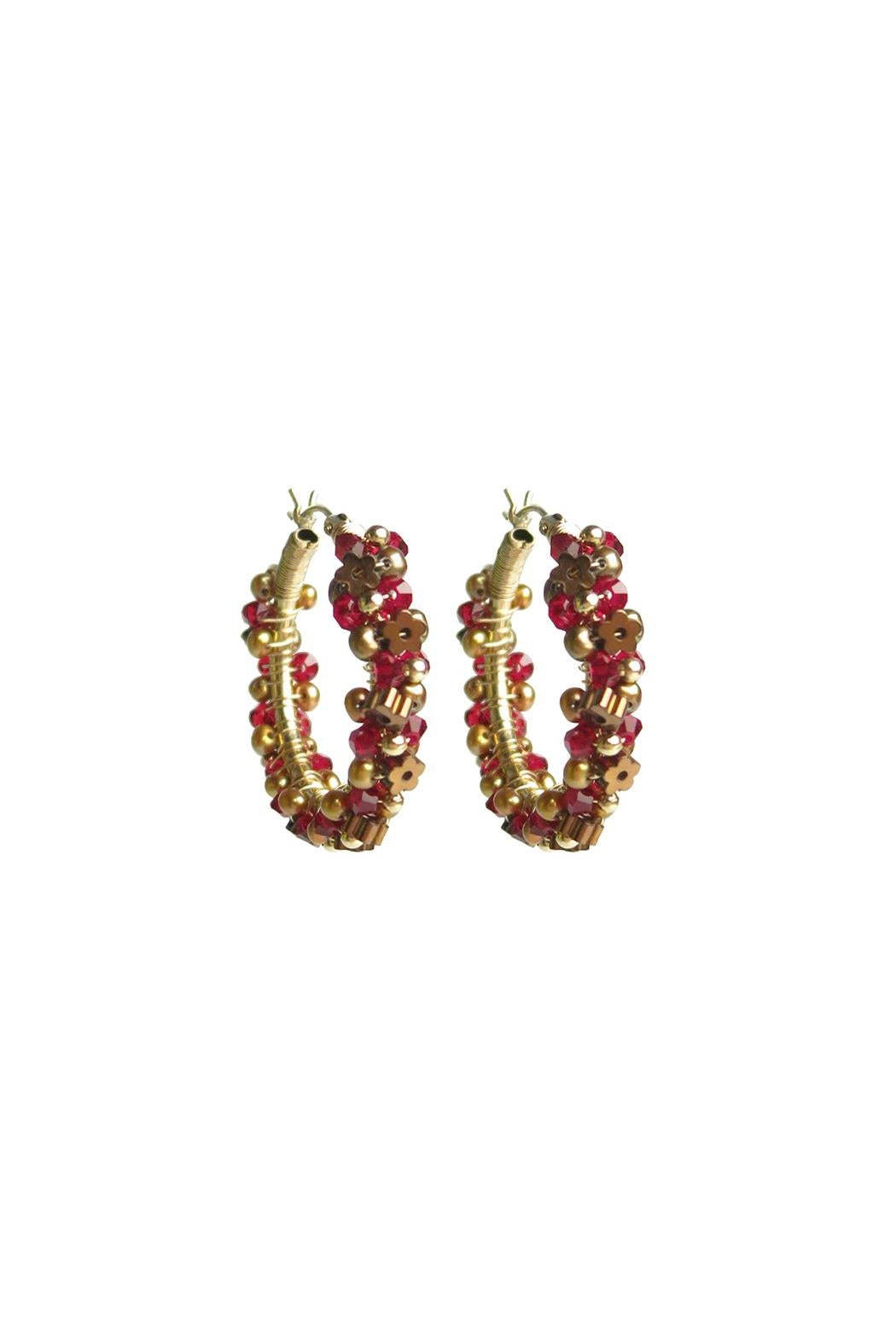 Rose Garland Hoops