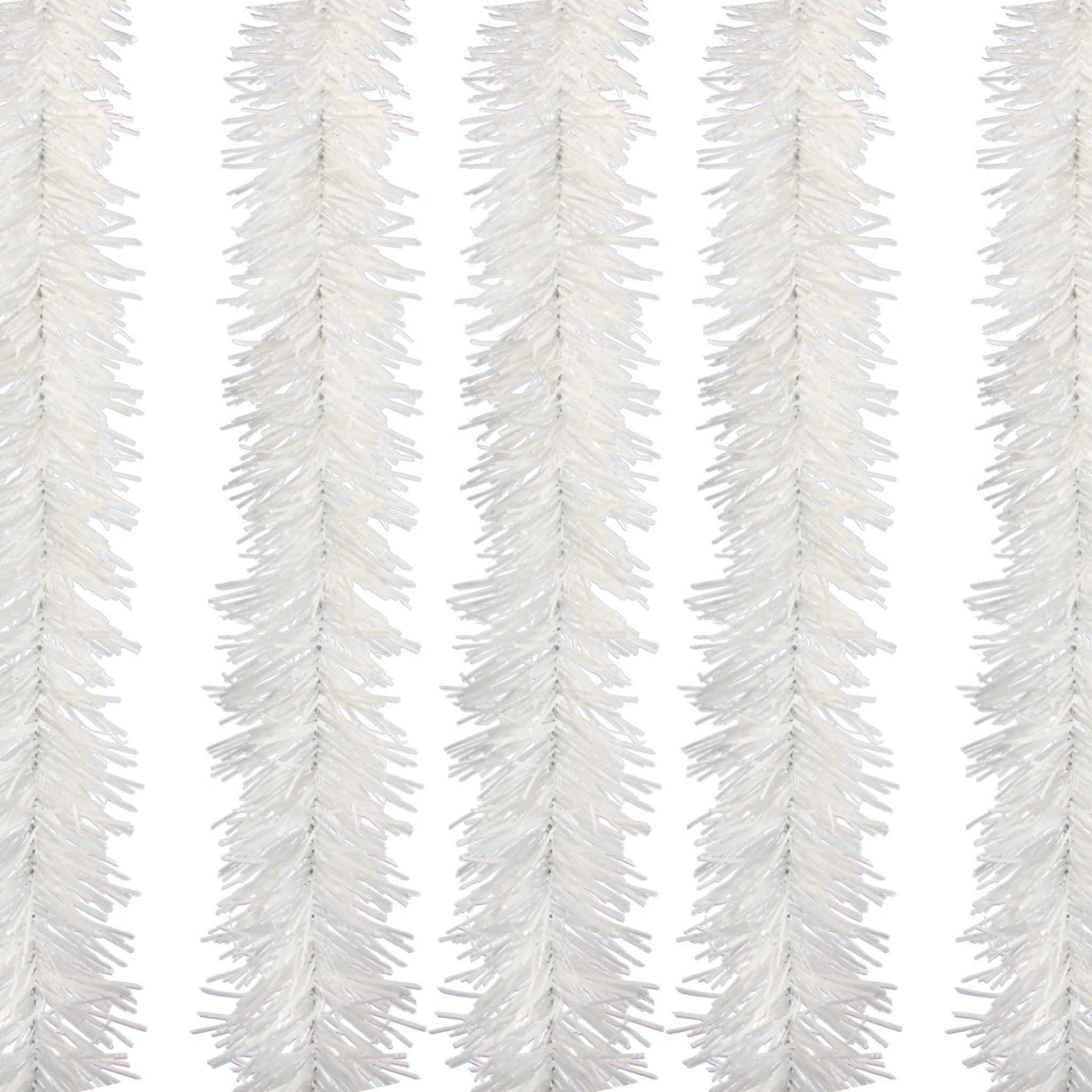 White Tinsel Garland