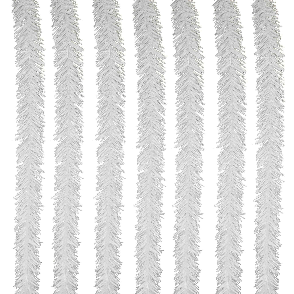 White Tinsel Garland