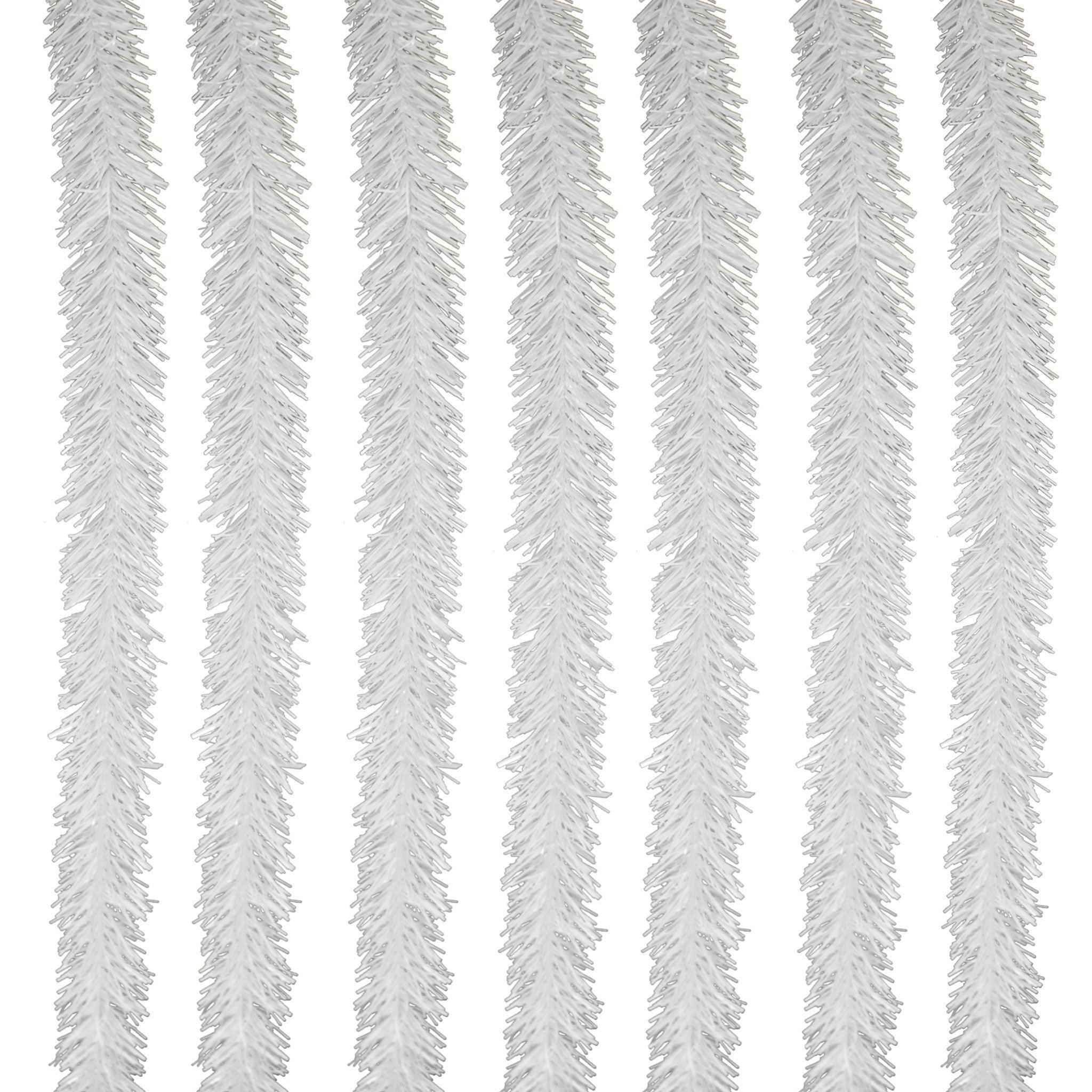 White Tinsel Garland