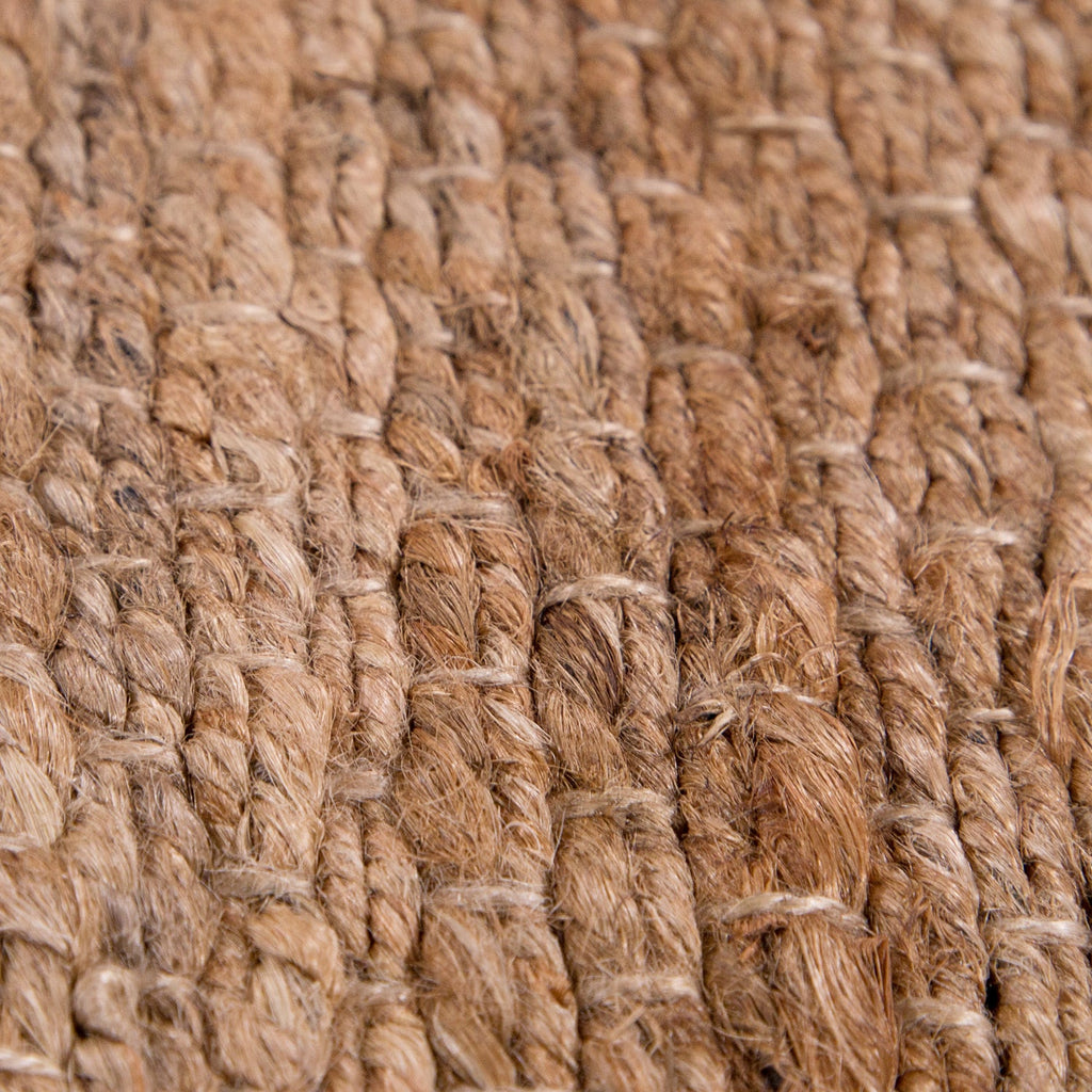 Jute Rug Kaia Hand-Woven with Natural Fibers in Nature Brown