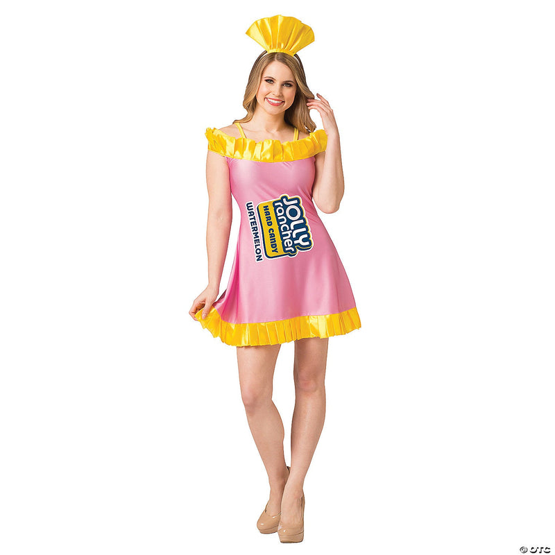 Women's Watermelon Jolly Rancher Dress Costume, S - M