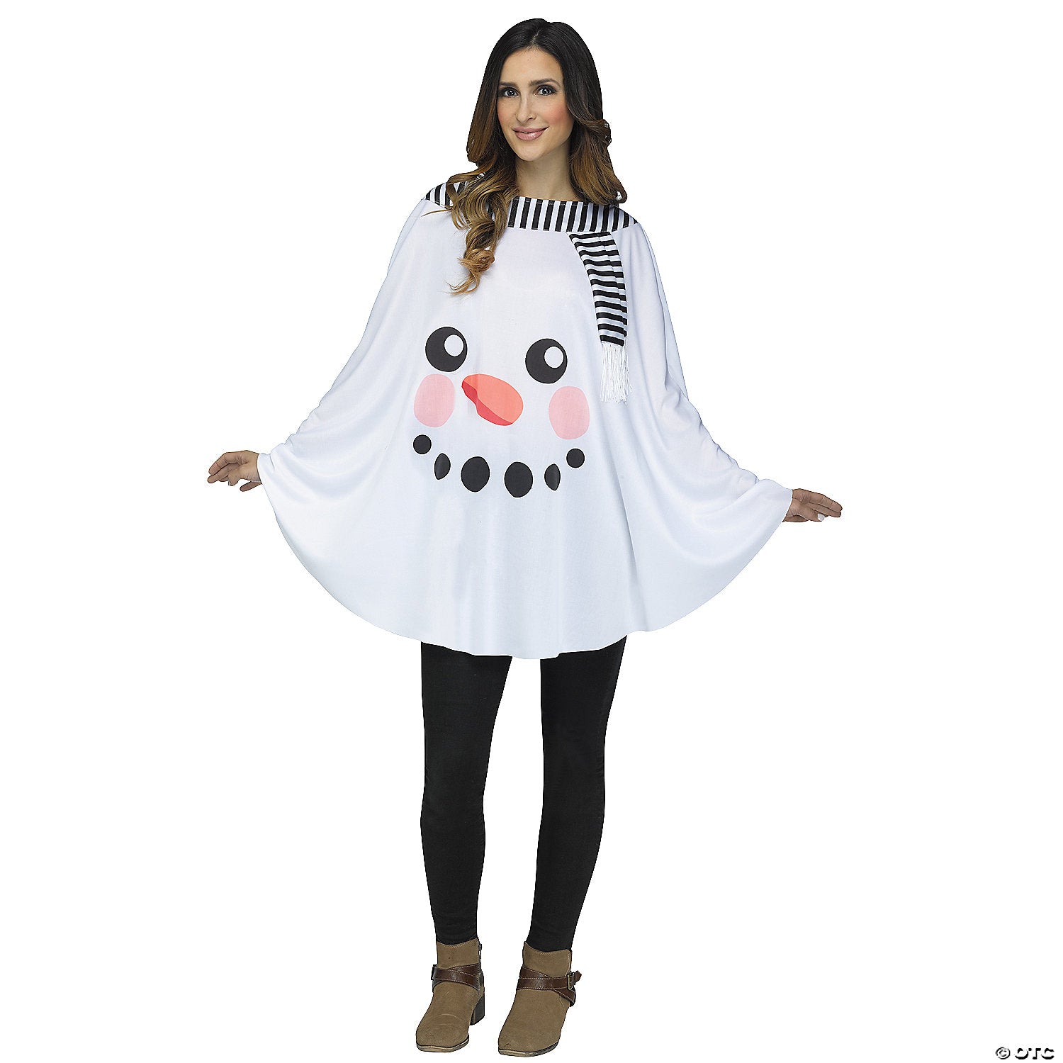 Women's Snowman Poncho
