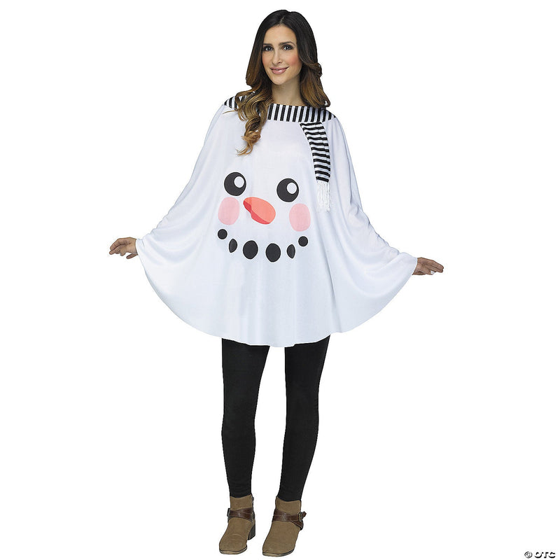 Women's Snowman Poncho