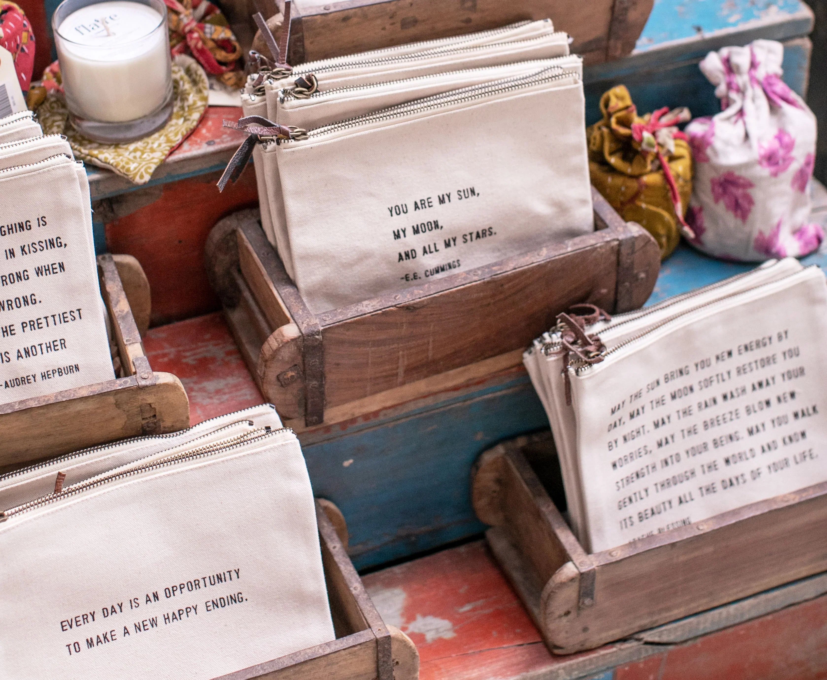 Pull Yourself Together (Elizabeth Taylor Quote) Canvas Zip Bag