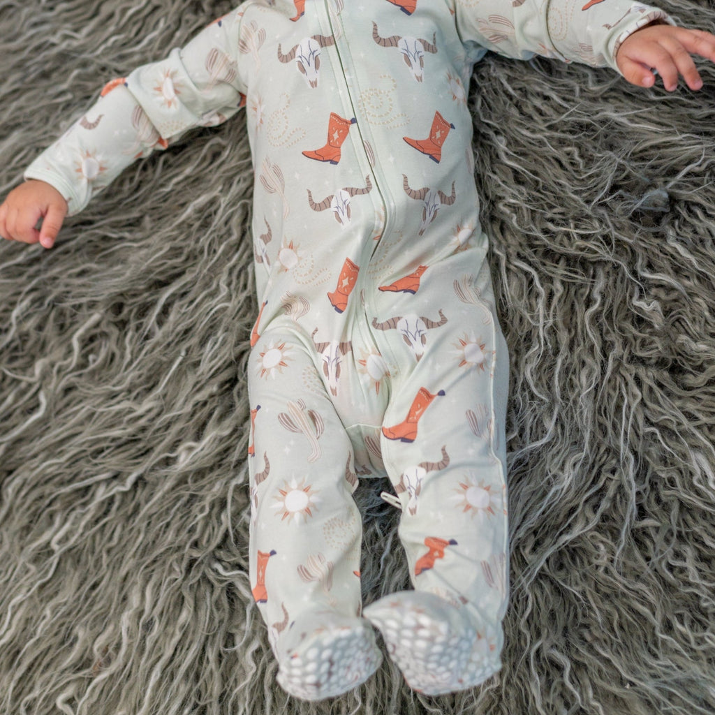 Bulls Boots Lasso Western Zipper Footie